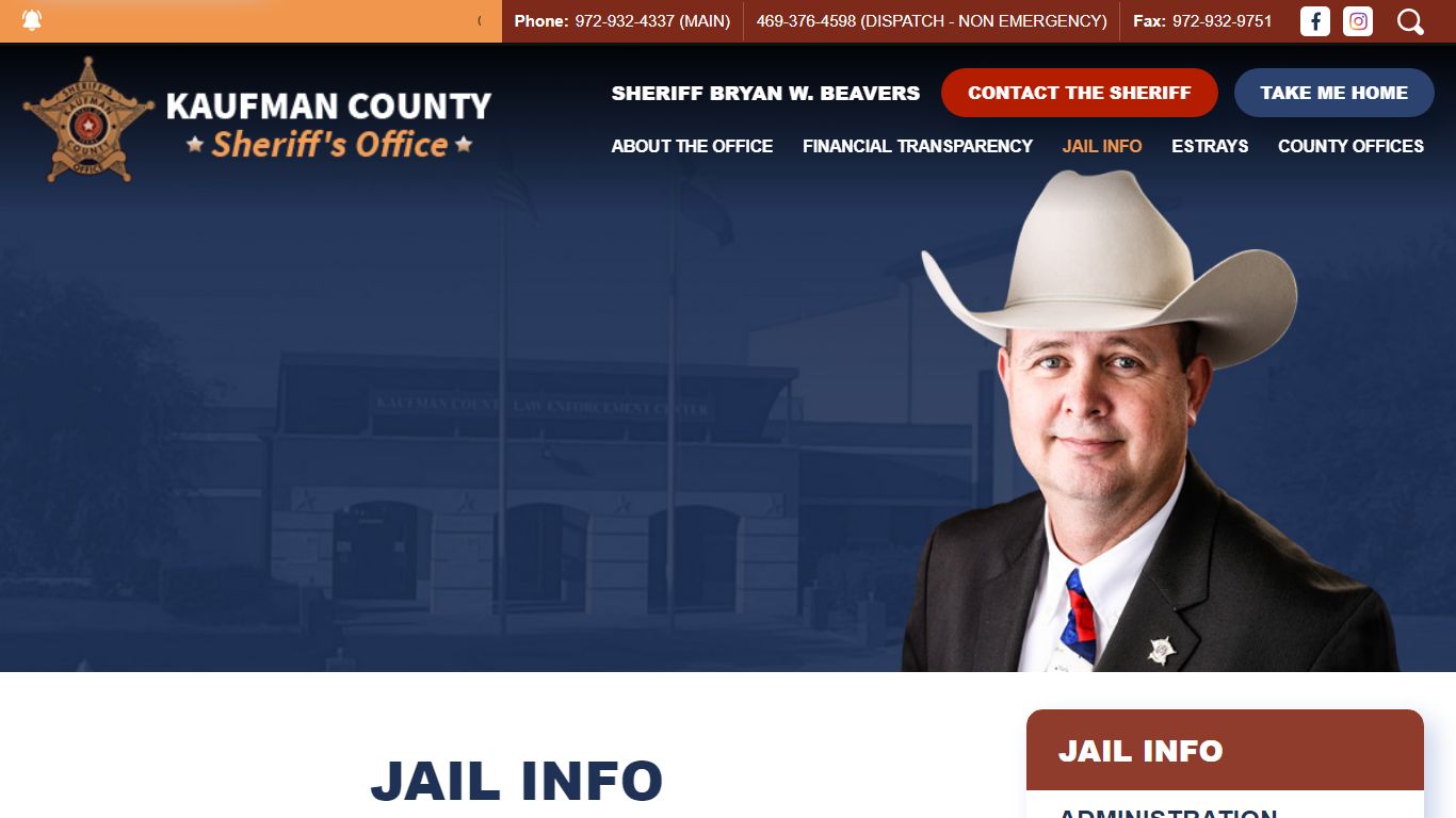 Jail Info | Kaufman CO. Sheriff